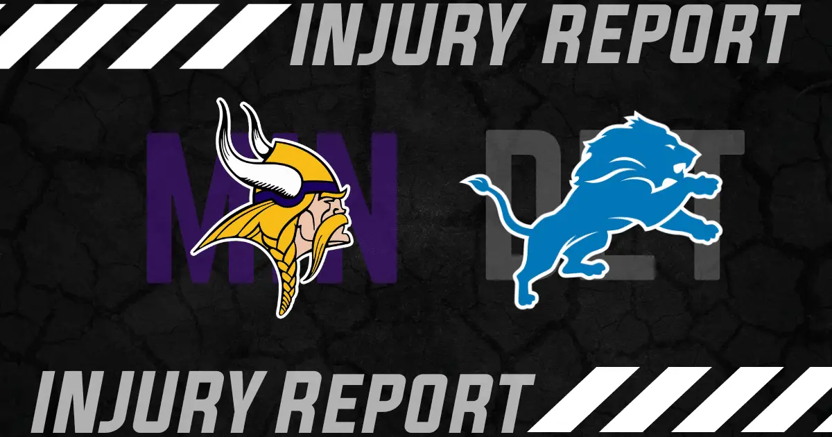 Detroit Lions release initial injury report Detroit Lions Injury Report