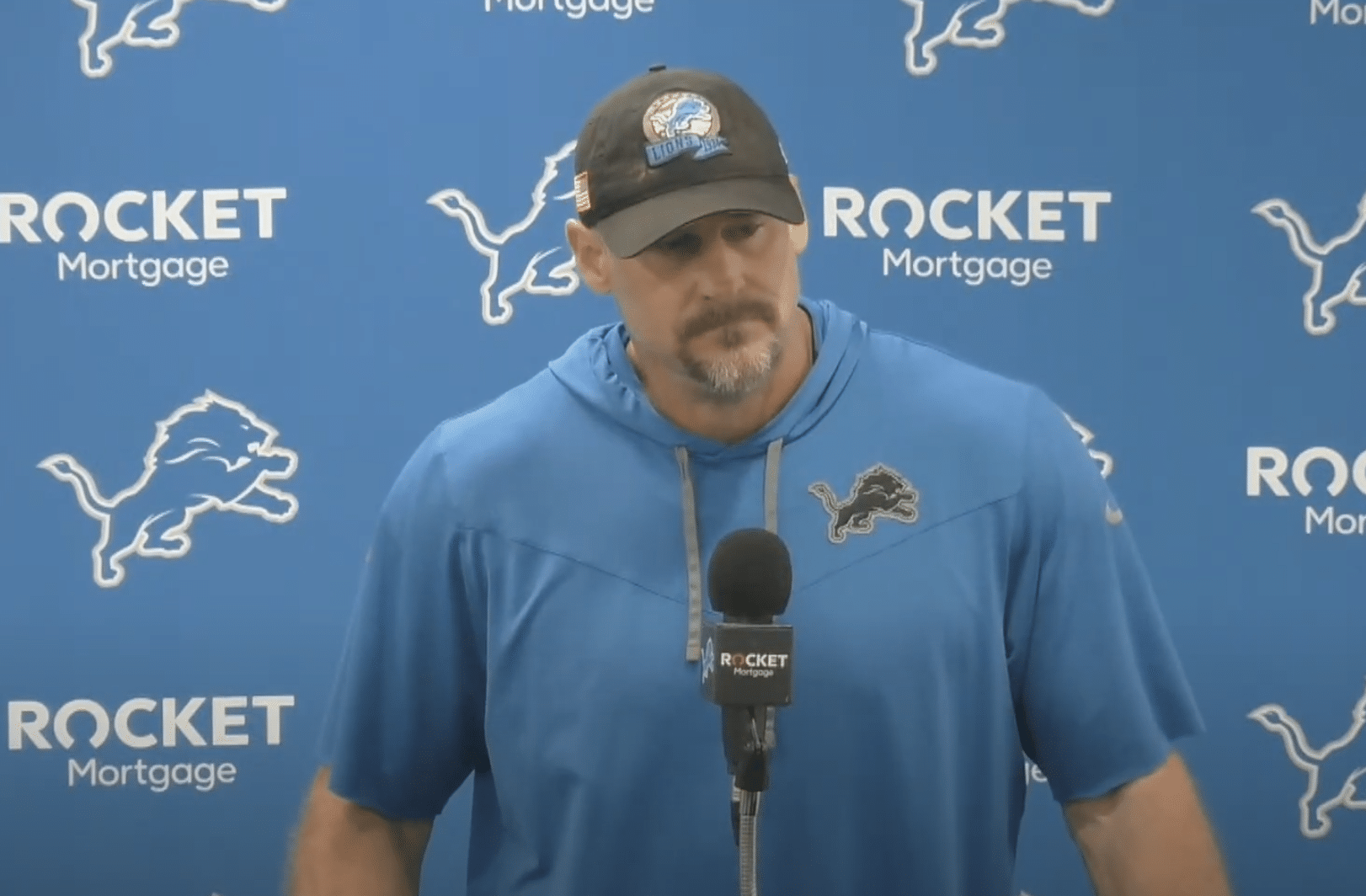 Dan Campbell reveals key to beating Kansas City Chiefs Dan Campbell has message for Jared Goff why it's hard to play against Aidan Hutchinson  injury update on Taylor Decker