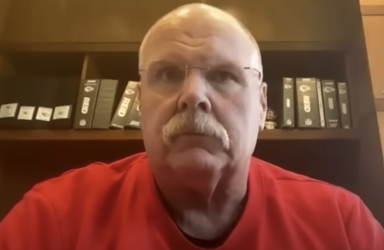 Andy Reid says Detroit Lions Andy Reid's Frozen Snot Mustache