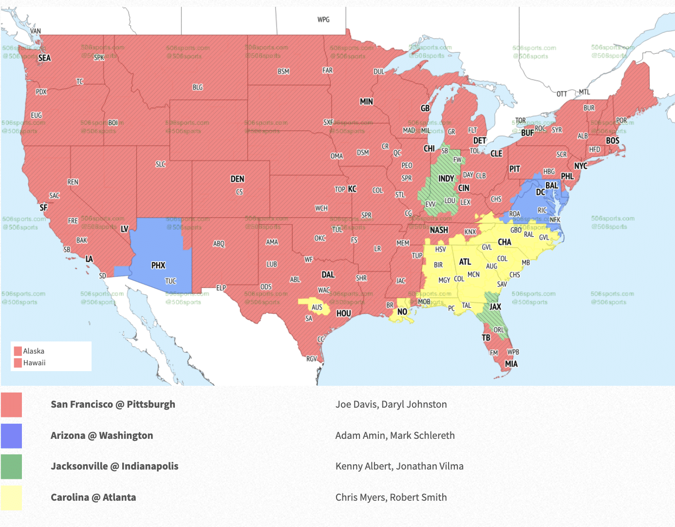 NFL Coverage Maps,NFL