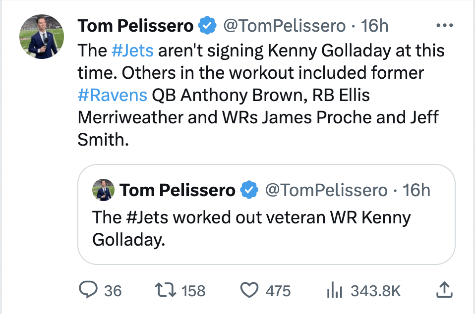 Kenny Golladay lands workout