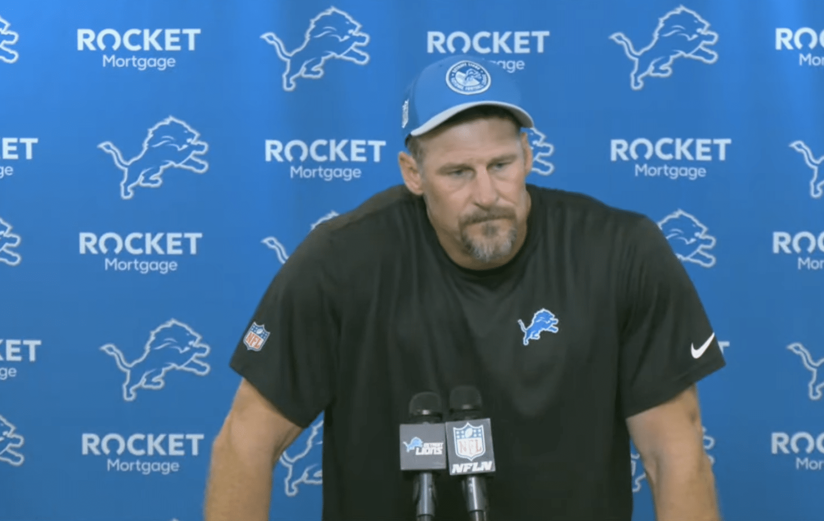 Detroit Lions may be thin vs. Atlanta Falcons Dan Campbell comments on potentially losing his coordinators Dan Campbell gives injury update on Kerby Joseph Dan Campbell admits to getting outcoached