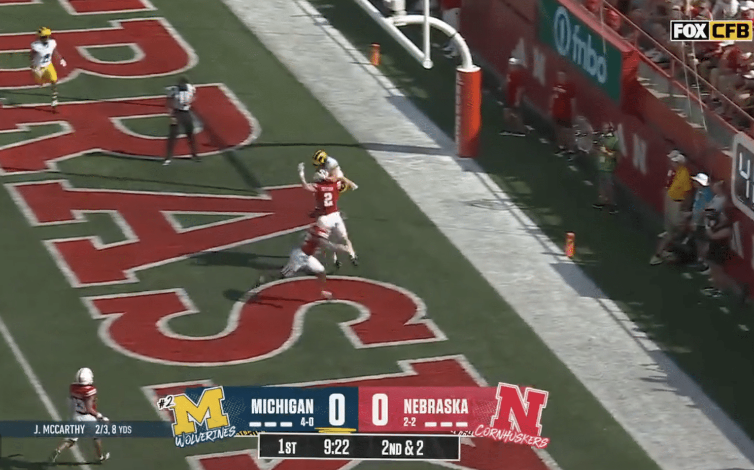 Roman Wilson makes insane touchdown catch