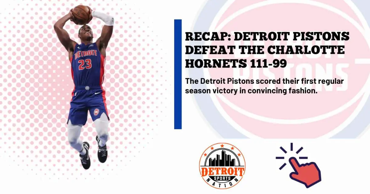 Detroit Pistons vs Charlotte Hornets