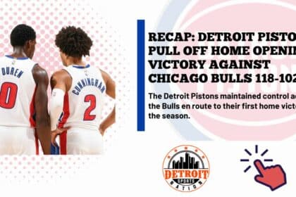 Detroit Pistons vs Chicago Bulls