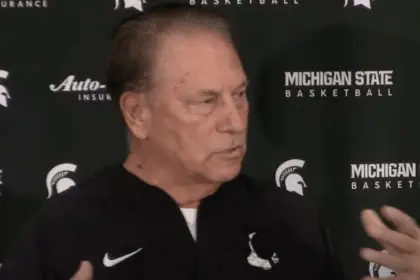 Tom Izzo 'suiting up'