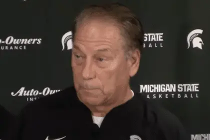 Tom Izzo 'suiting up' Tom Izzo throws shade at Jim Harbaugh