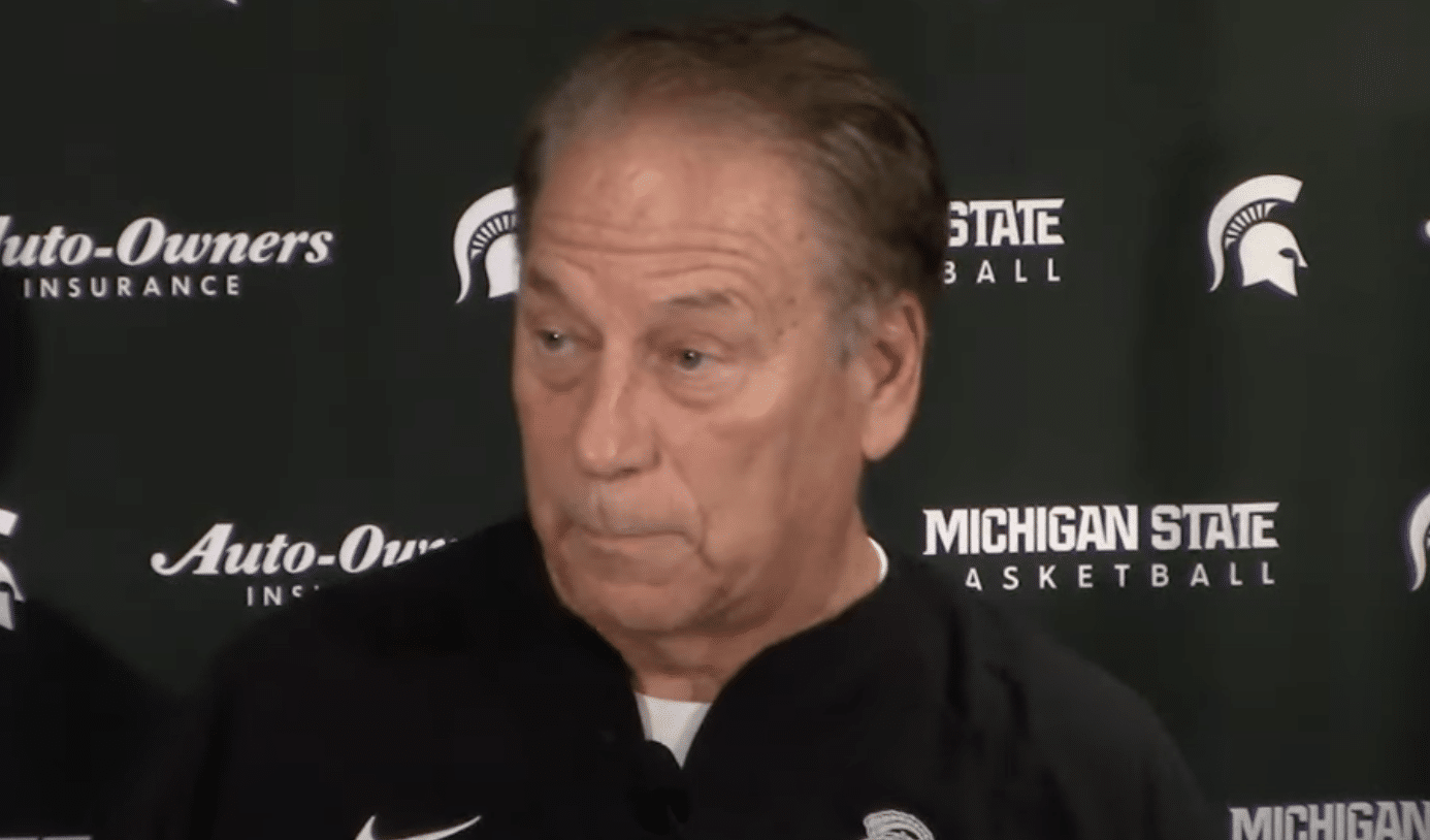 Tom Izzo 'suiting up' Tom Izzo throws shade at Jim Harbaugh