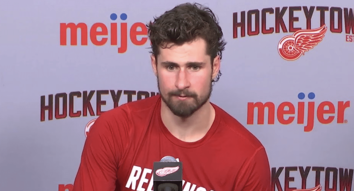 Dylan Larkin disappointed