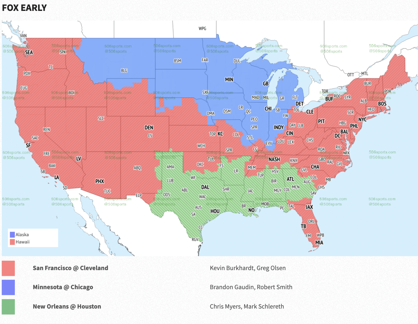 2023 NFL Coverage Maps