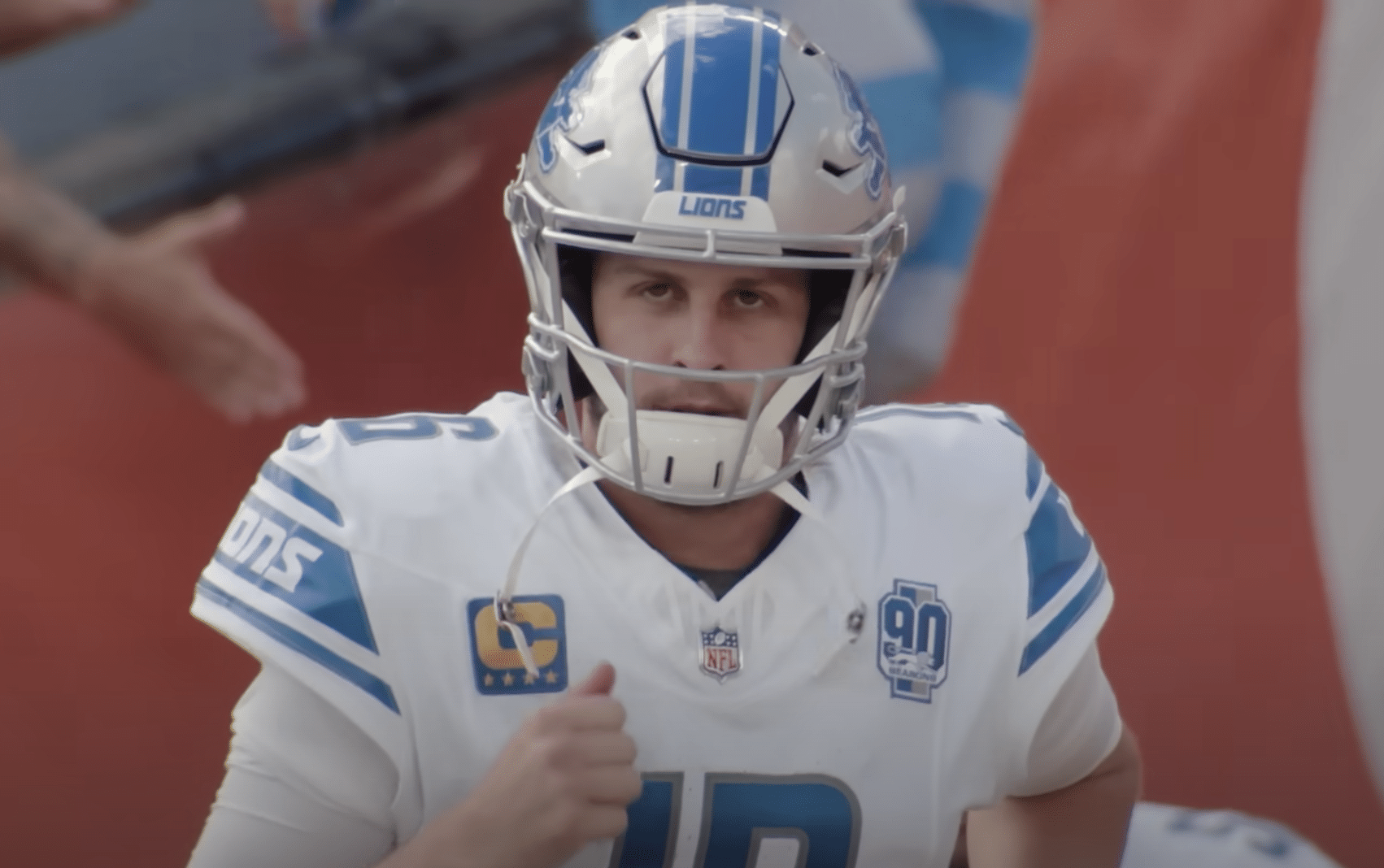 Detroit Lions starting offense Jared Goff Pro Football Focus Grade Detroit Lions PFF grades vs. Chargers Detroit Lions starting offense Jared Goff on balling out Jared Goff says Detroit Lions are not satisfied Jared Goff takes to social media