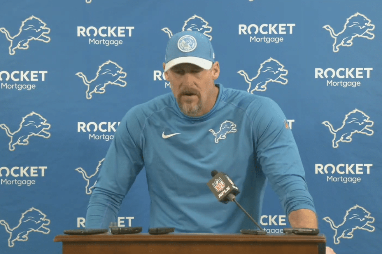 Dan Campbell talks to media Dan Campbell gives injury update on Kerby Joseph