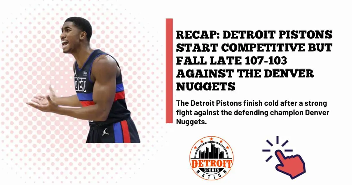 Detroit Pistons vs. Denver Nuggets