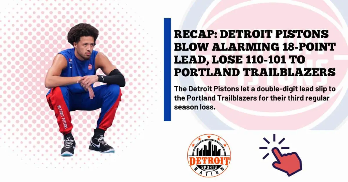 Detroit Pistons Portland Trailblazers