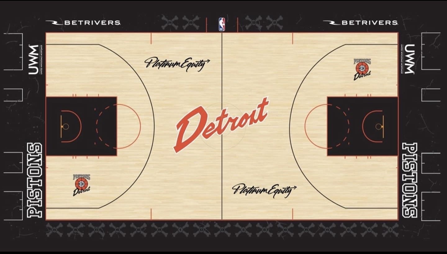 Detroit Pistons Bad Boys court