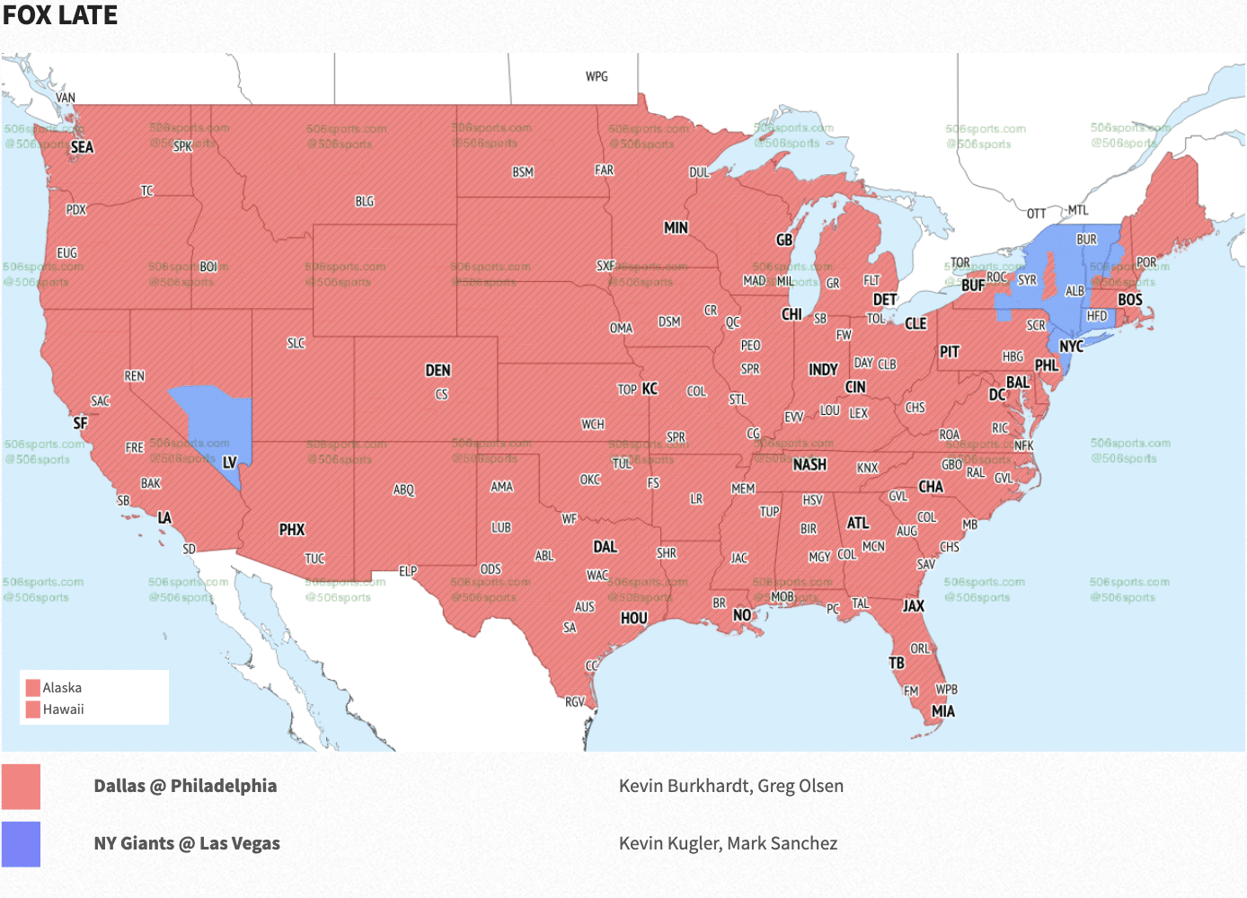 2023 NFL Coverage Maps,Detroit Lions