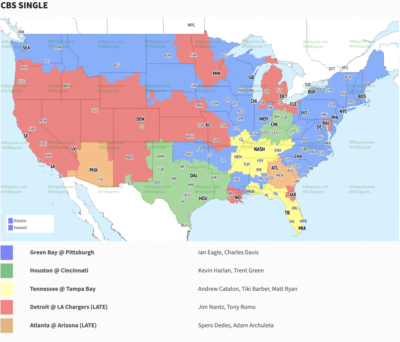 2023 NFL Coverage Maps