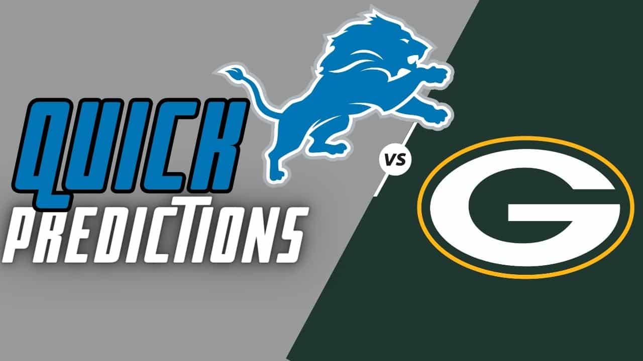 Detroit Lions vs. Green Bay Packers: a quick prediction