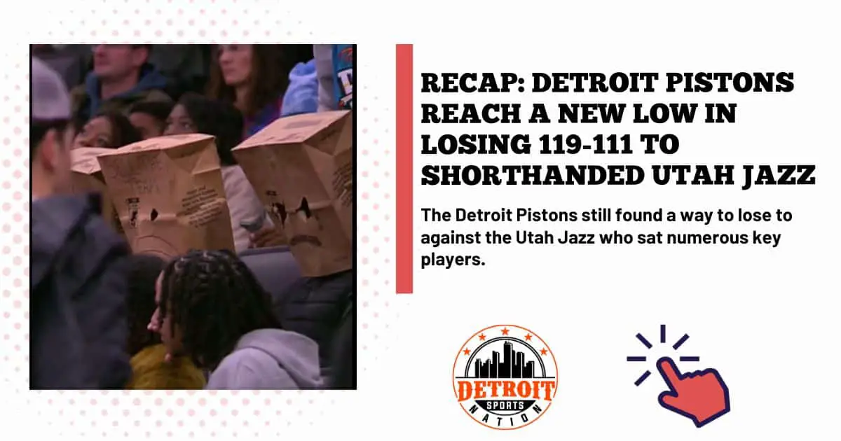 Detroit Pistons vs Utah Jazz