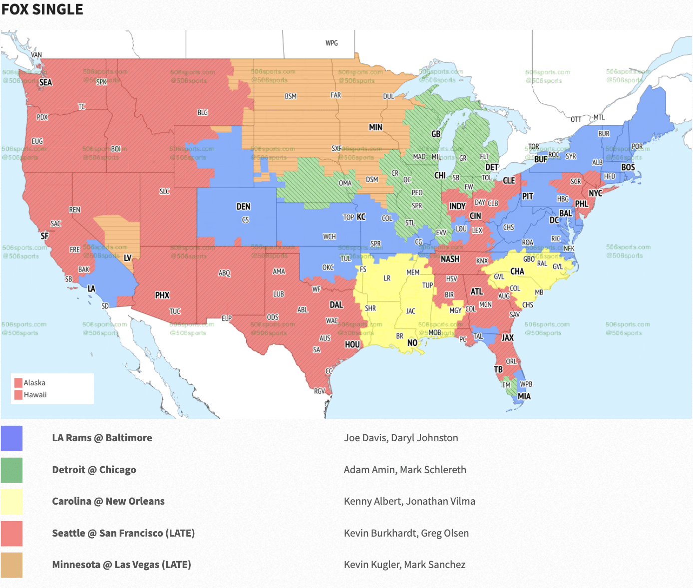 NFL Coverage Maps