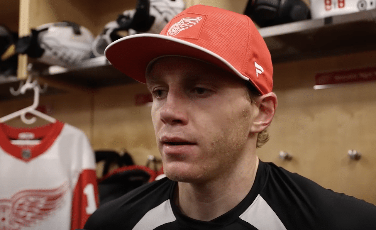 Detroit Red Wings debut Patrick Kane talks about Patrick Kane knows he has to produce