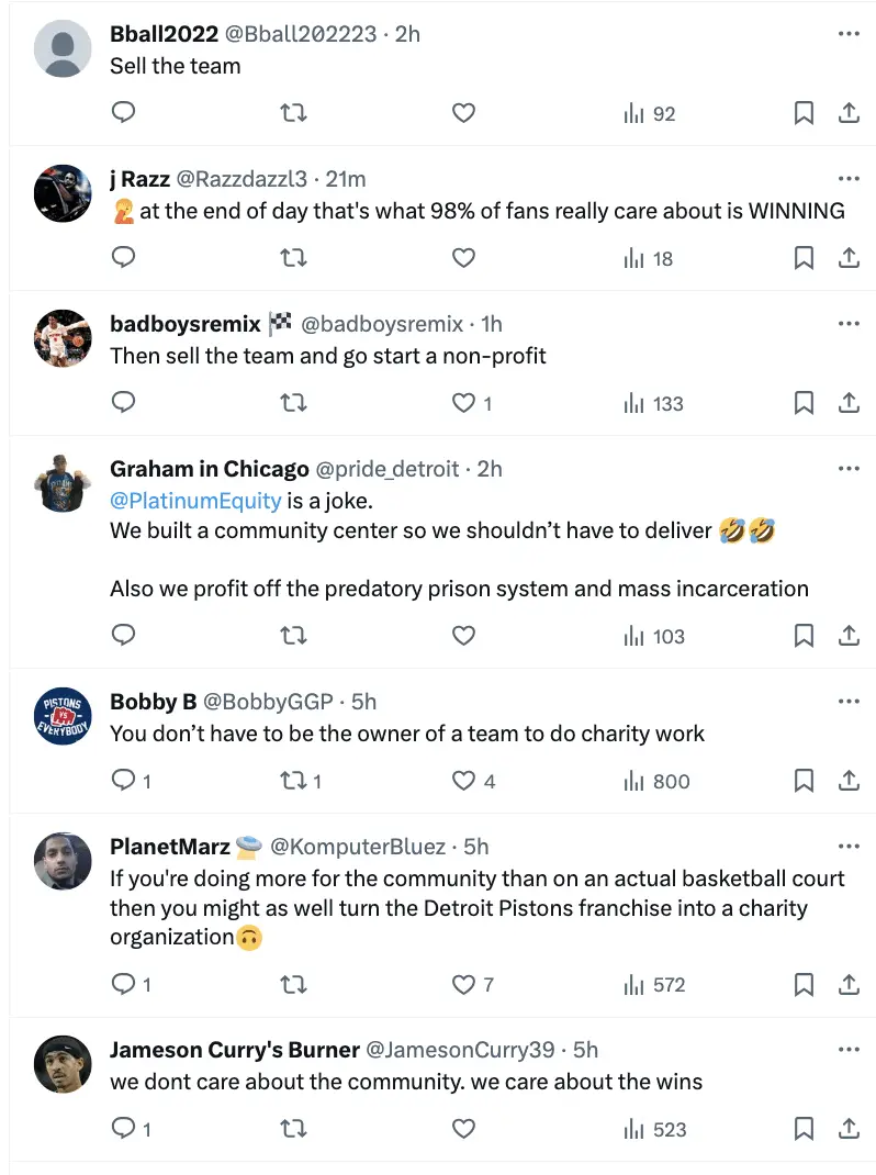 Detroit Pistons fans blast Tom Gores,Tom Gores
