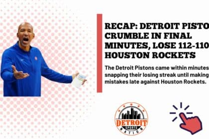 Detroit Pistons vs Houston Rockets