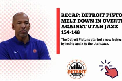 Detroit Pistons vs Utah Jazz