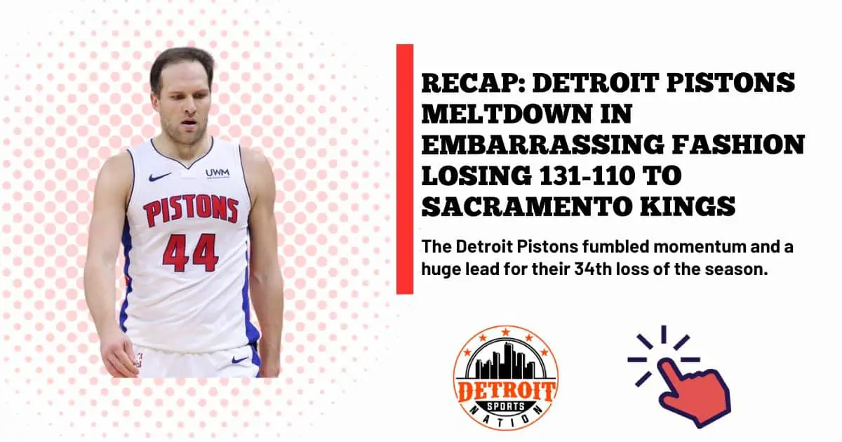 Detroit Pistons vs Sacramento Kings