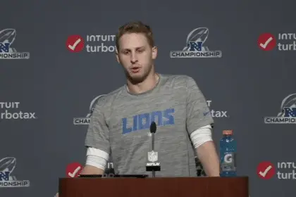 Jared Goff opens up about playoff win