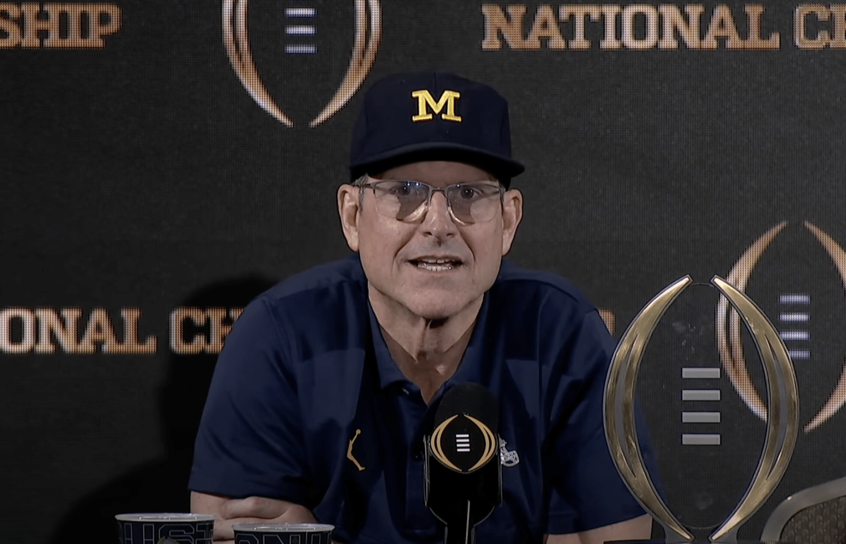 Jim Harbaugh reveals tattoo he will get NCAA President weighs in on fairness of Michigan