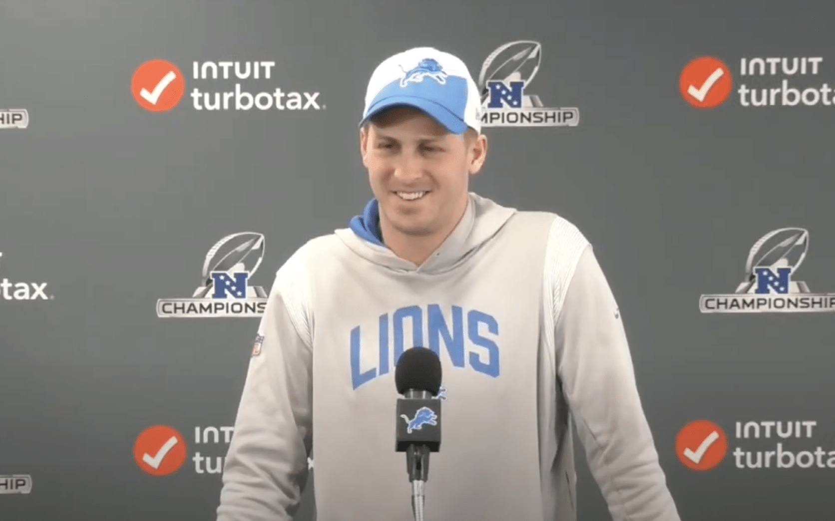 Jared Goff responds to fans Jared Goff has hilarious exchange with Bob Wojnowski Fans chant 'Jared Goff' what Detroit Lions may have to pay Jared Goff