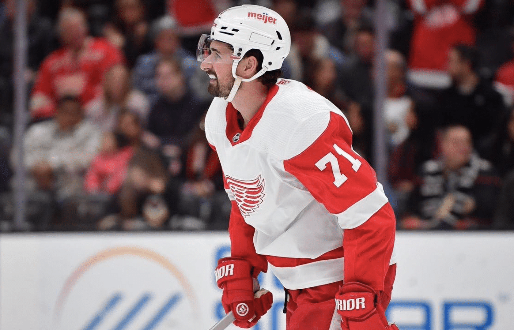 Dylan Larkin says Detroit Red Wings Photo Credit: Gary A. Vasquez, USA Today Sports