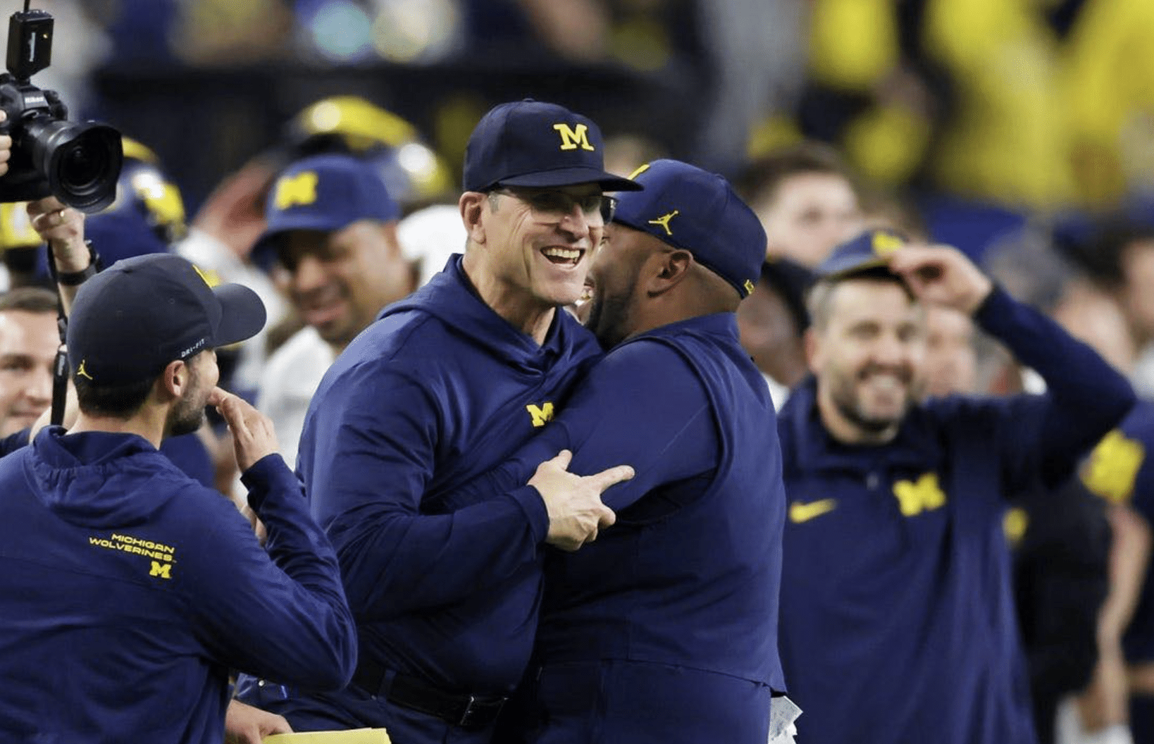 Jim Harbaugh leaves Michigan Jim Harbaugh to meet Mike Valenti compares Michigan Football Michigan head coach Jim Harbaugh lands interview Jim Harbaugh says there will Photo Credit: Thomas Shea, USA Today Sports