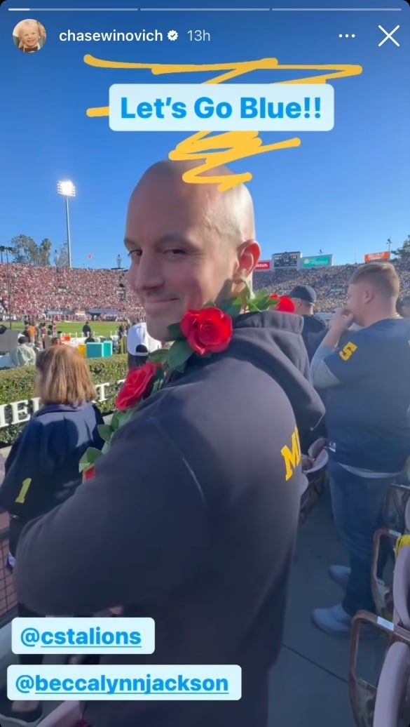 Connor Stalions spotted at Rose Bowl,Connor Stalions