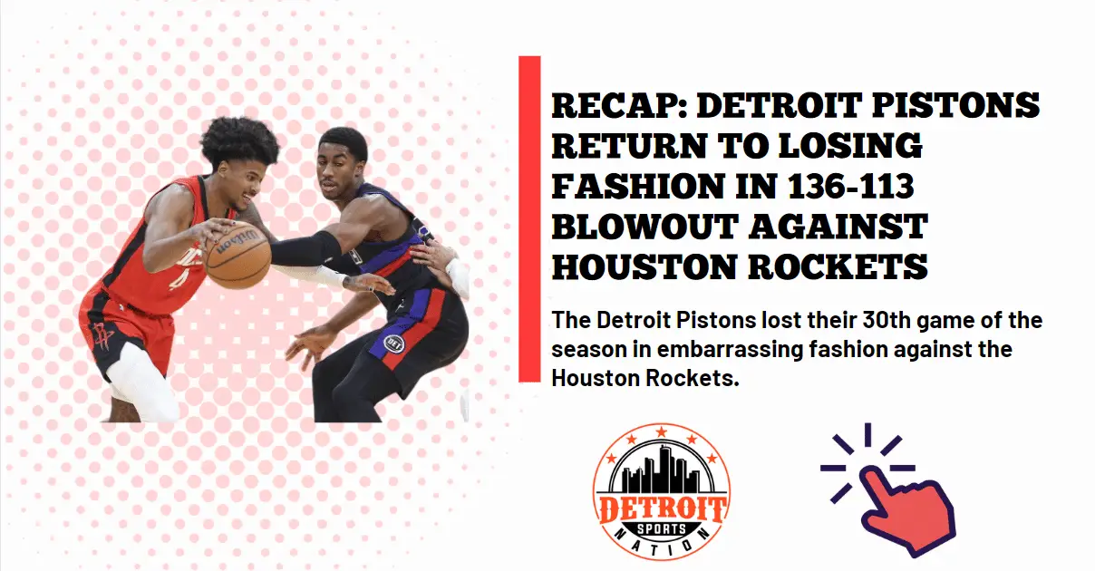 Detroit Pistons vs Houston Rockets
