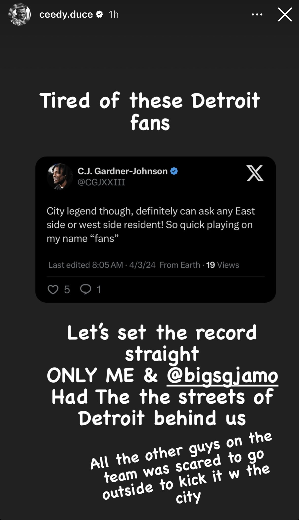 C.J. Gardner-Johnson calls out Detroit Lions fans,C.J. Gardner-Johnson