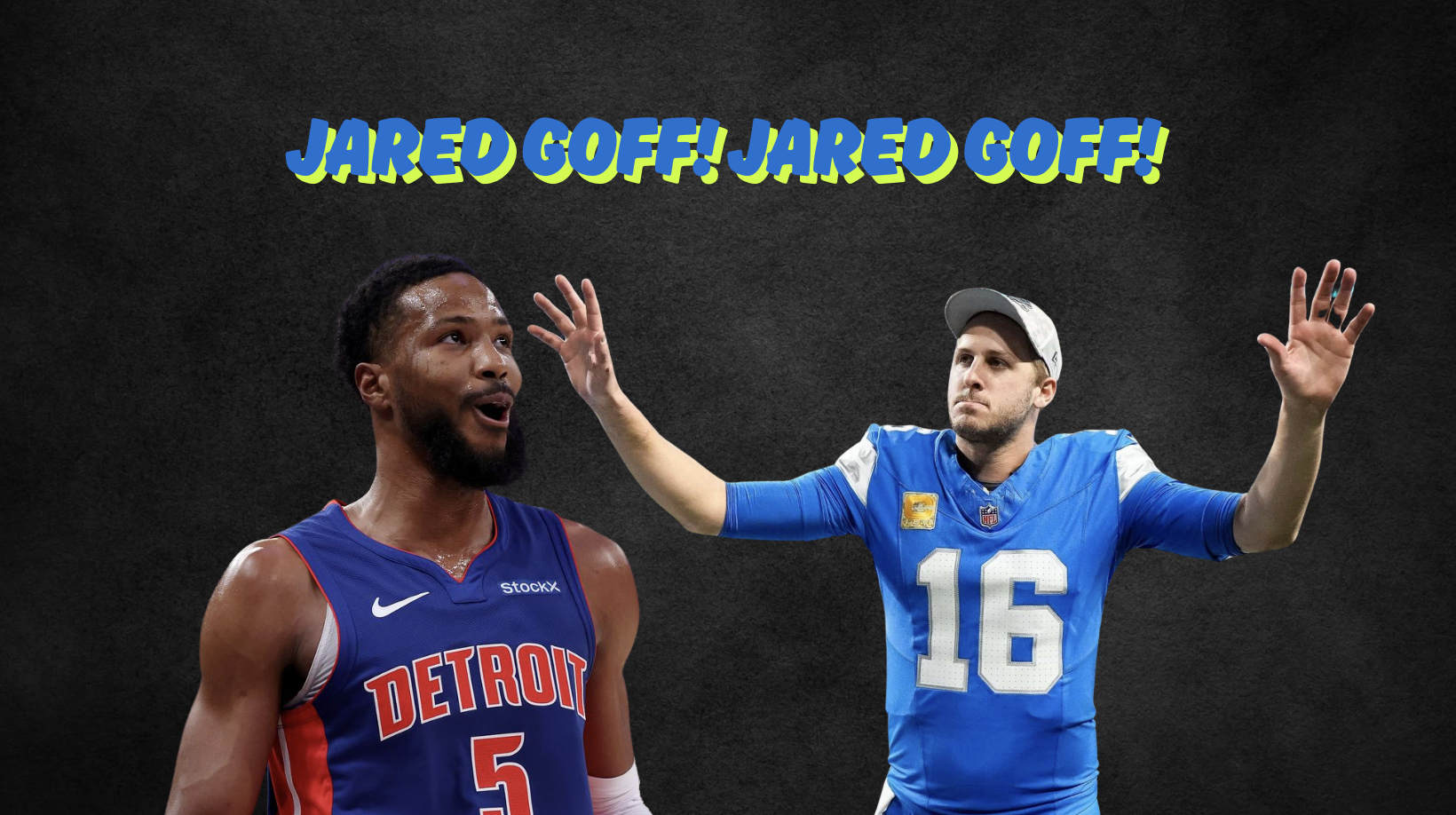 Malik Beasley Pistons Jared Goff chants