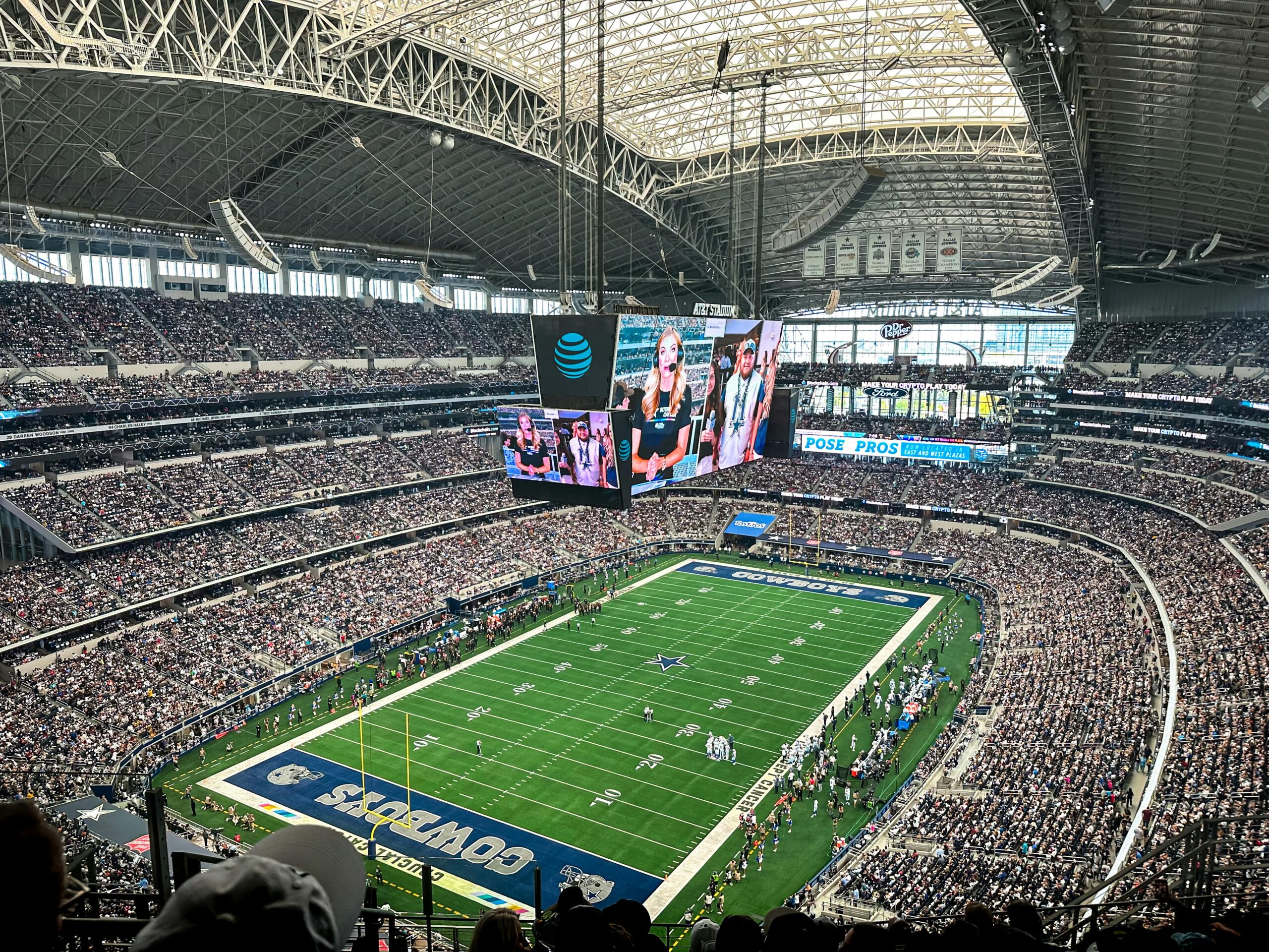 People Watching Football Game