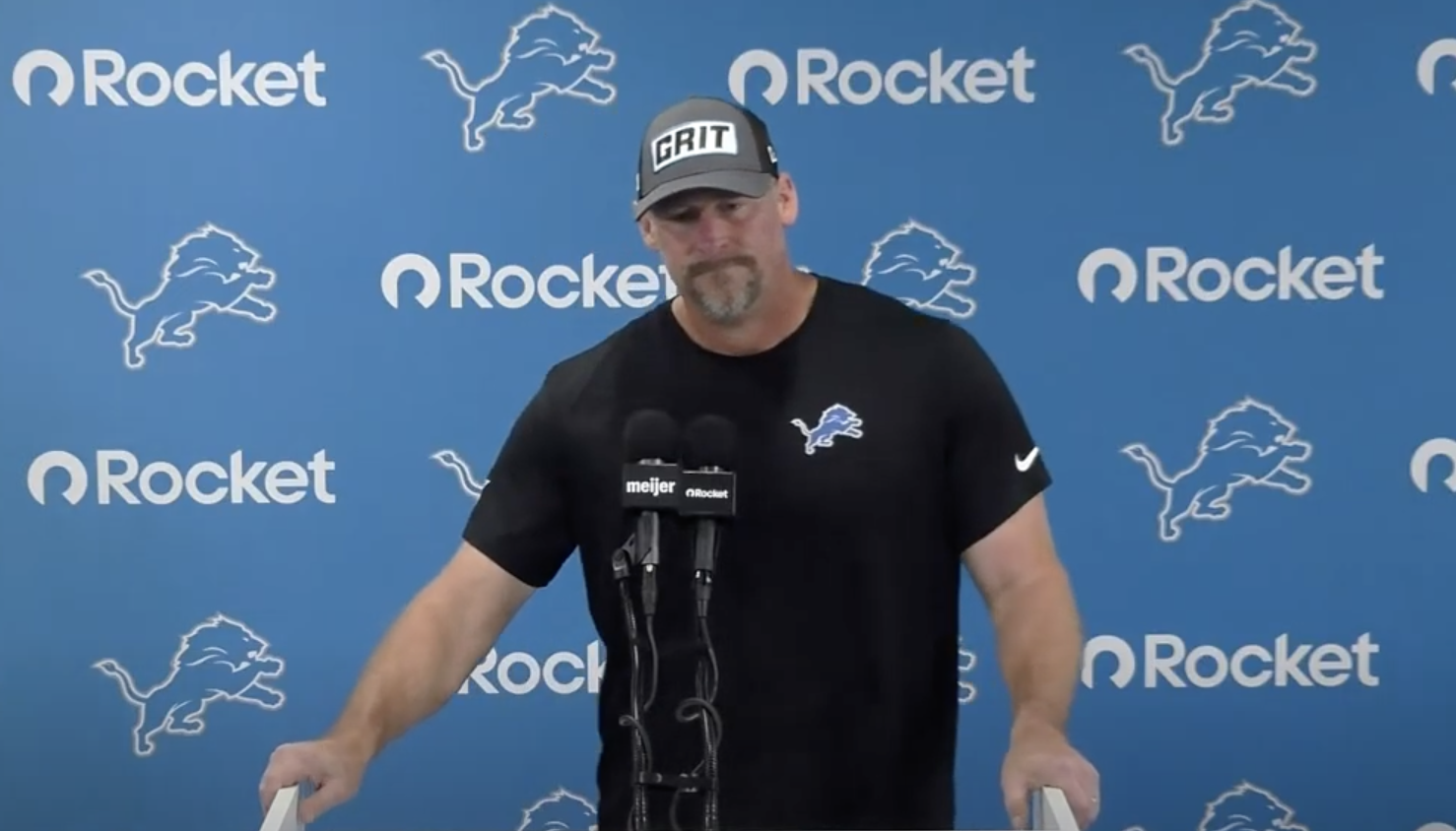 Dan Campbell Morice Norris injury decision Lions injury update Graham Glasgow Sione Vaki Dan Campbell reacts to Micah Parsons trade Dan Campbell addresses Packers loss Dan Campbell Caleb Williams simulation Taylor Decker injury report Dan Campbell