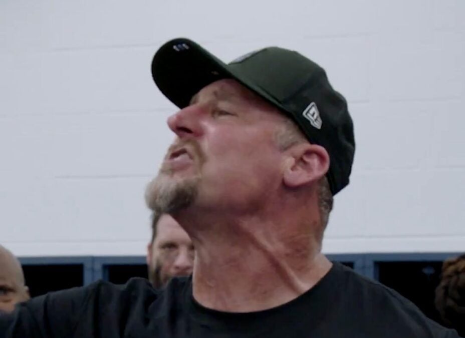 Detroit Lions locker room celebration Ravens David Montgomery Dan Campbell