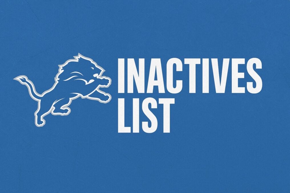 Detroit Lions Inactives Week 4 Detroit Lions Inactives Week 5 Detroit Lions Inactives List Week 6 Detroit Lions Week 7 Inactives List Detroit Lions Inactives List Week 9 Detroit Lions Inactives List Week 10 Detroit Lions Inactives List Week 11