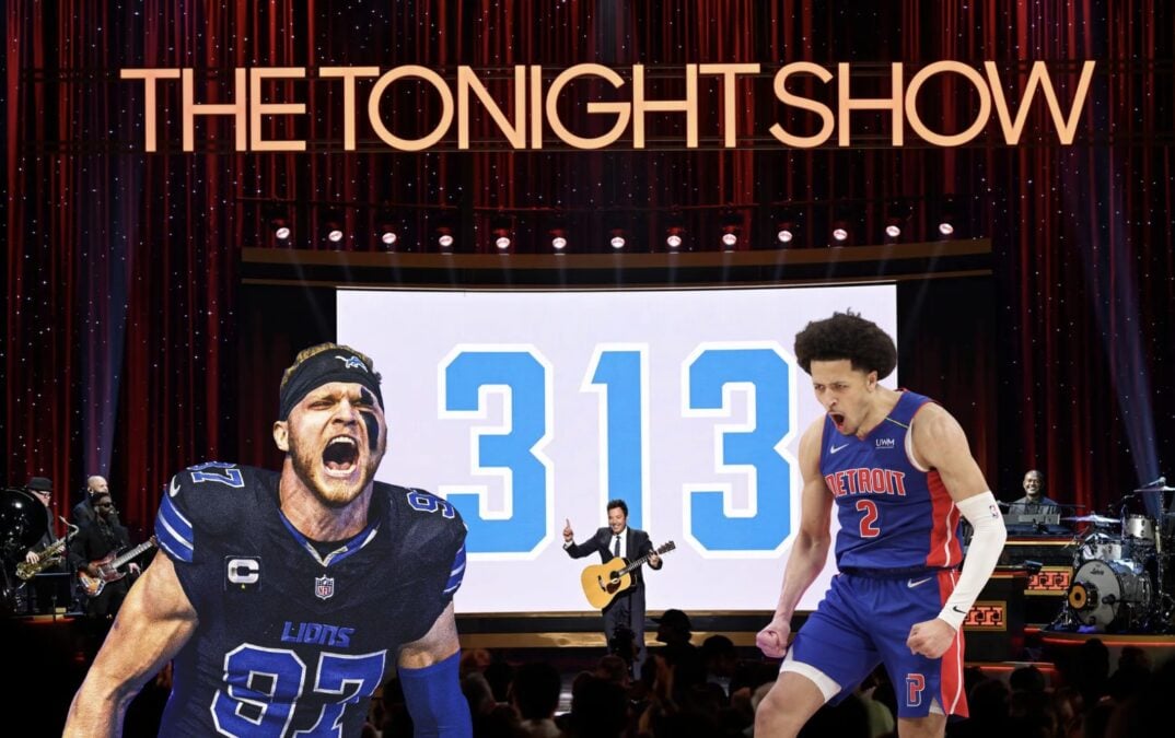 Aidan Hutchinson and Cade Cunningham Jimmy Fallon