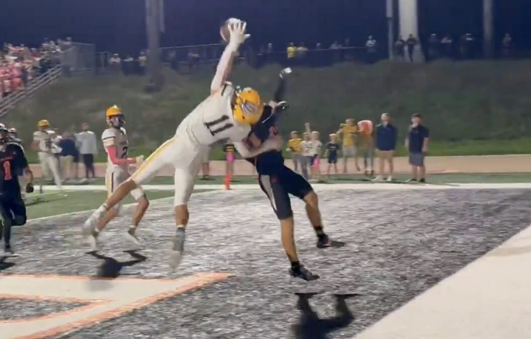 Hudsonville Lawsyn Weber one-handed catch