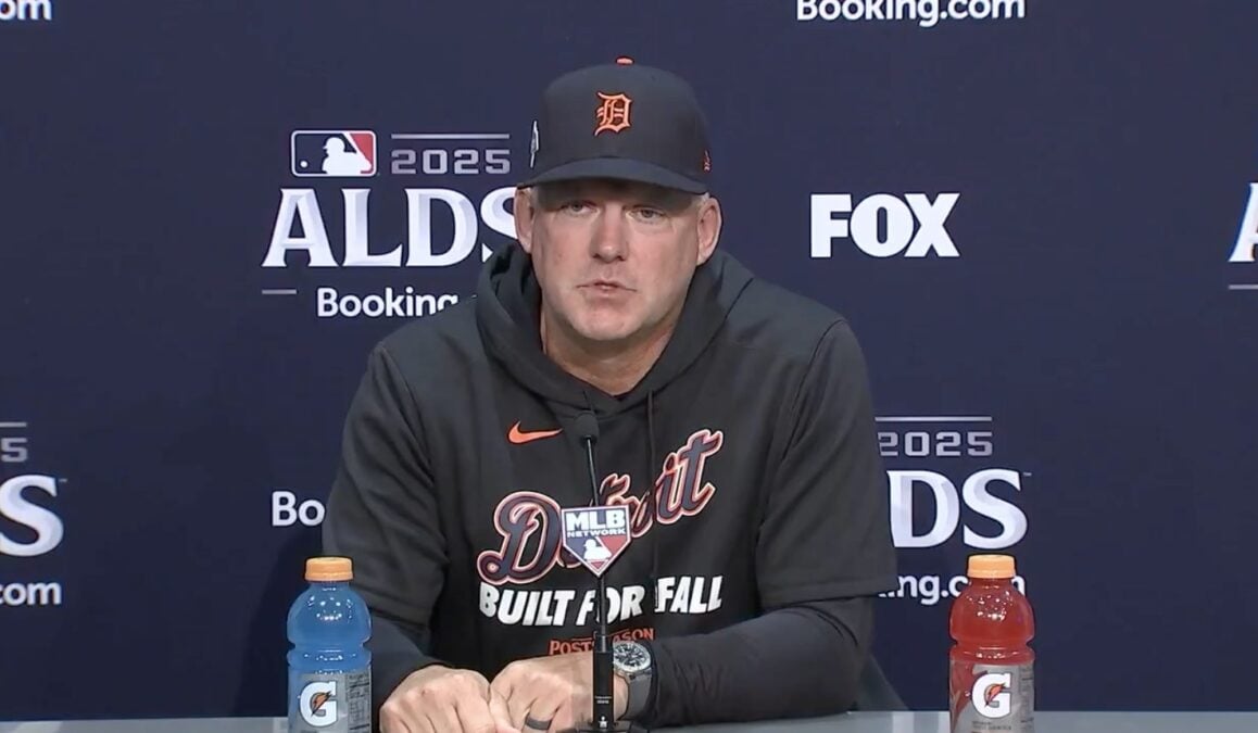 A.J. Hinch Tigers Game 1 Win vs. Seattle A.J. Hinch message Tigers