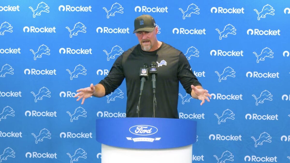 Dan Campbell Detroit Lions resilience Dan Campbell J.J. McCarthy Dan Campbell trade deadline Dan Campbell replaces John Morton as play caller Detroit Lions injury updates Dan Campbell Thanksgiving press conference Amon-Ra St. Brown injury update