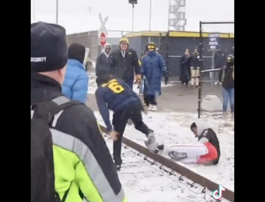 Michigan OSU postgame fight