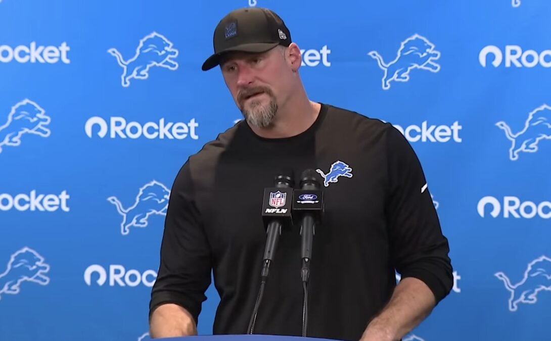 Dan Campbell controversial penalty Steelers