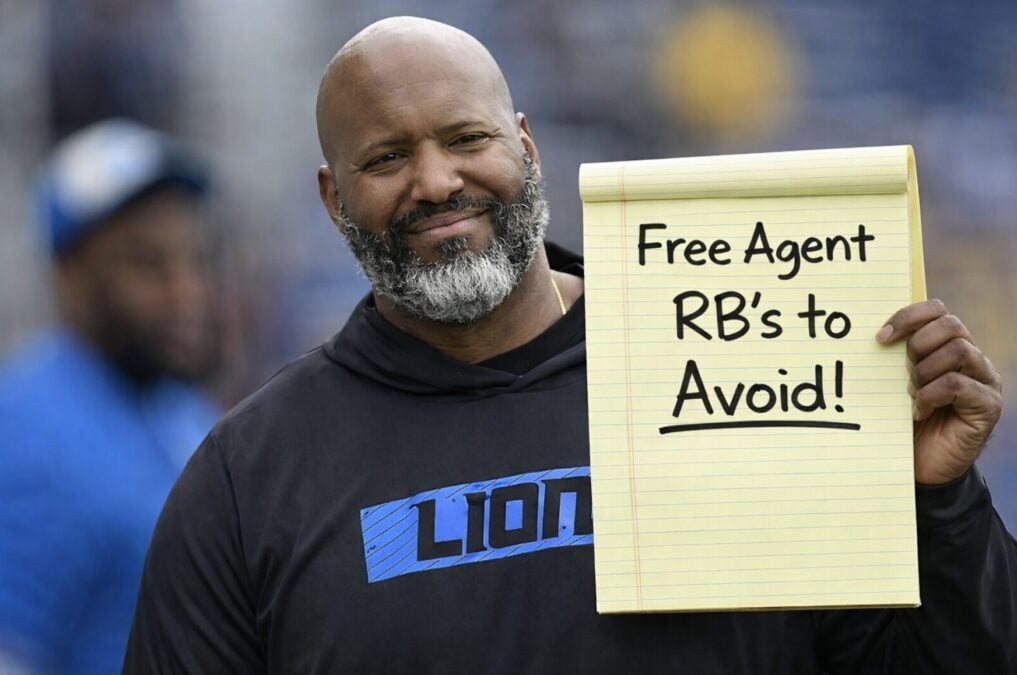Detroit Lions free agent running backs