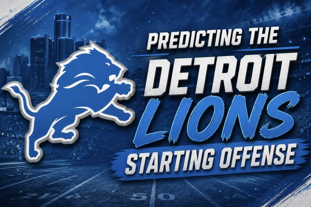 Detroit Lions projected lineup 2026